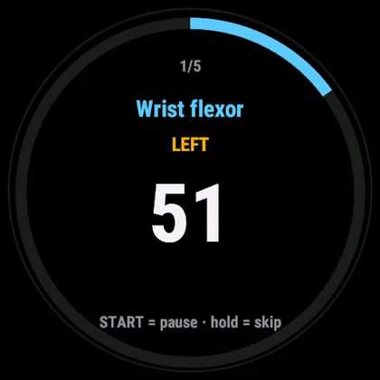 Stretch Studio on a Garmin watch