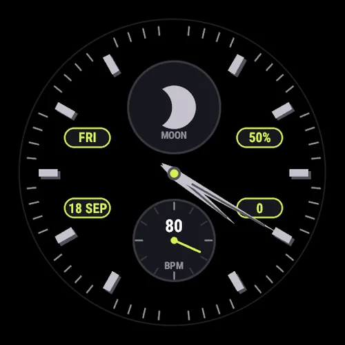 Crown on a Garmin watch