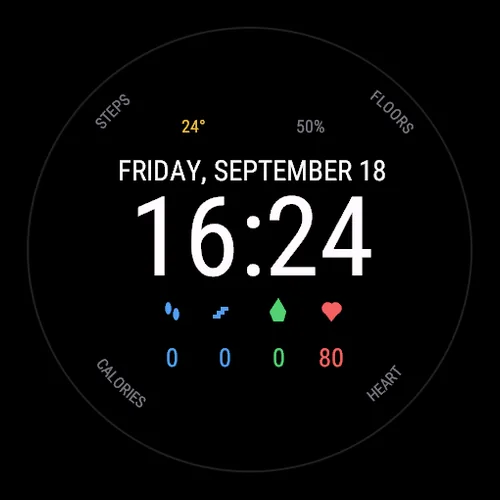 Frame on a Garmin watch
