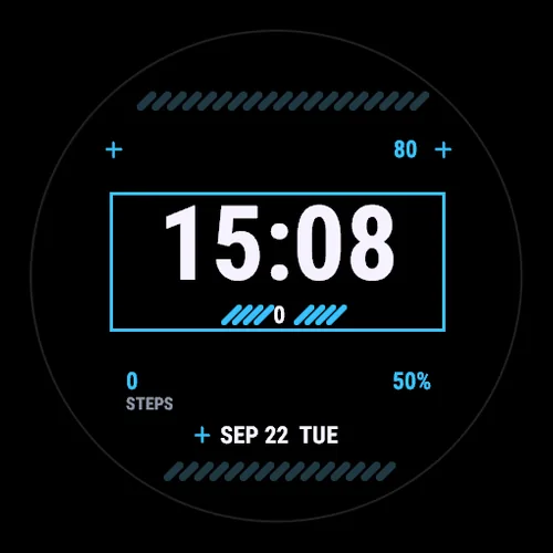 Hud on a Garmin watch