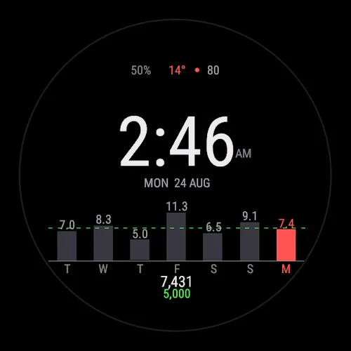 Skyline on a Garmin watch