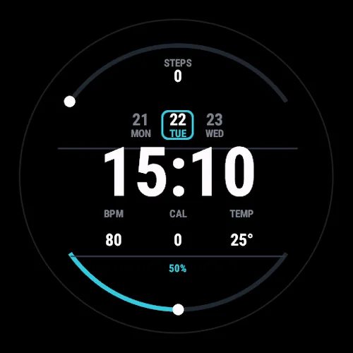 Sweep on a Garmin watch