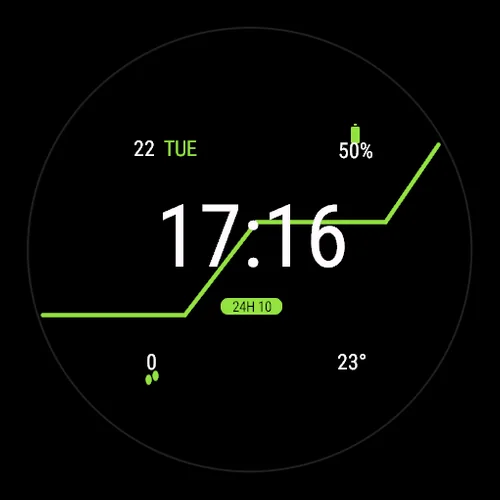 Verge on a Garmin watch